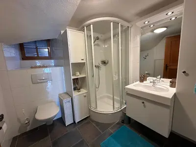 Ein Badezimmer in der Unterkunft Lomatte 1758