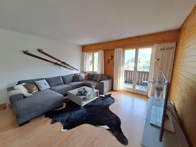 Ein Sitzbereich in der Unterkunft Apartment Bergluft by Interhome