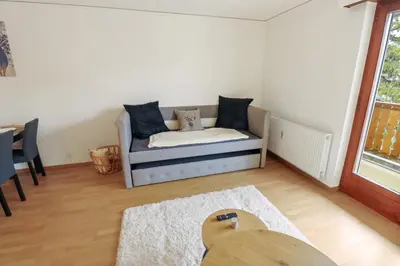 Ein Sitzbereich in der Unterkunft Charmant appartement au centre