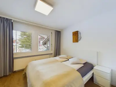 Ein Bett oder Betten in einem Zimmer der Unterkunft Alpine magic for the whole family near Zermatt with parking!