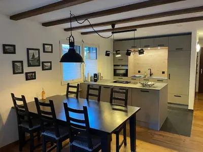 Küche/Küchenzeile in der Unterkunft Apartment Lauber, Haus Wichje A, Zermatt