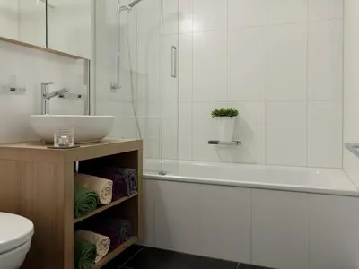 Ein Badezimmer in der Unterkunft Ferienwohnung Pirata Zermatt
