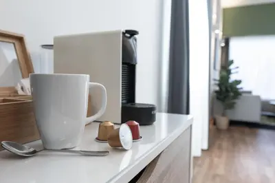 Kaffee-/Teezubehör in der Unterkunft Spirit Apartments Suites
