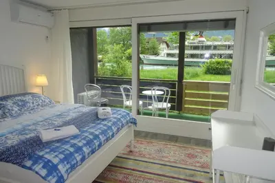 Ein Bett oder Betten in einem Zimmer der Unterkunft Aare Studio 1