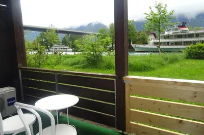 Ein allgemeiner Bergblick oder ein Berglick von der Ferienwohnung aus