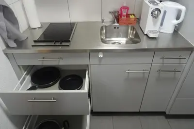 Küche/Küchenzeile in der Unterkunft Aare Studio 1