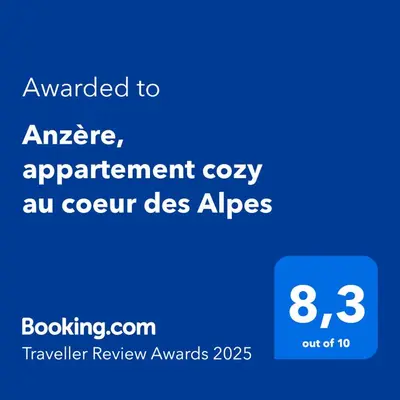 Ein Zertifikat, Auszeichnung, Logo oder anderes Dokument, das in der Unterkunft Anzère, appartement cozy au coeur des Alpes ausgestellt ist