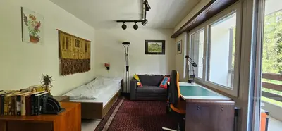 Ein Bett oder Betten in einem Zimmer der Unterkunft Waldrand Haus B 4. Stock