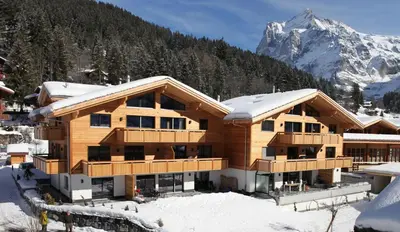 Ein allgemeiner Bergblick oder ein Berglick von der Ferienwohnung aus
