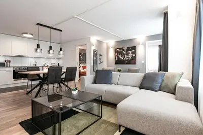 Küche/Küchenzeile in der Unterkunft Spirit Apartments - Suite #2 - Zentral - Parkplatz