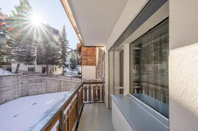 Ein Balkon oder eine Terrasse in der Unterkunft Seventh Sky - the luxury one by Inspring Places Zermatt