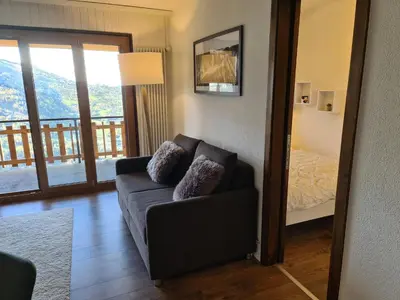 Ein Sitzbereich in der Unterkunft Greppons N 012 - MOUNTAIN apartment 6 pers