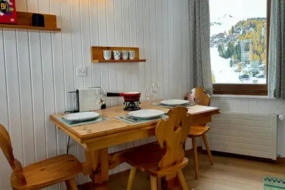 Grundriss der Unterkunft Charming studio, Bettmerhorn view