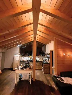 Küche/Küchenzeile in der Unterkunft Chalet Adler