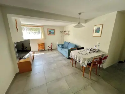 Ein Sitzbereich in der Unterkunft Bellevue Apartment