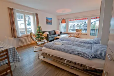 Ein Bett oder Betten in einem Zimmer der Unterkunft Haus Matten, Apartment Gant