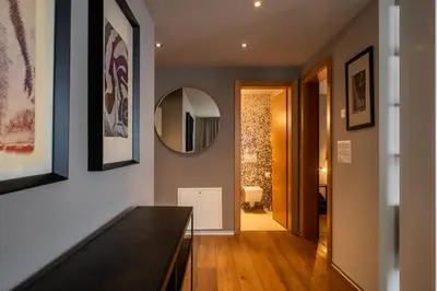 Ein Badezimmer in der Unterkunft Modern & ruhig mit Matterhornblick by ZermattStays