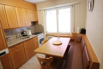 Küche/Küchenzeile in der Unterkunft Appartement Mittaghorn Saas-Fee