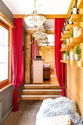Ein Bett oder Betten in einem Zimmer der Unterkunft Hotel Bergidyll - Riders Haven