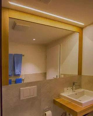 Ein Badezimmer in der Unterkunft Residence Bellevue
