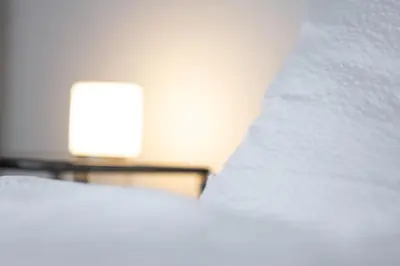 Ein Bett oder Betten in einem Zimmer der Unterkunft Pension Aaron am See
