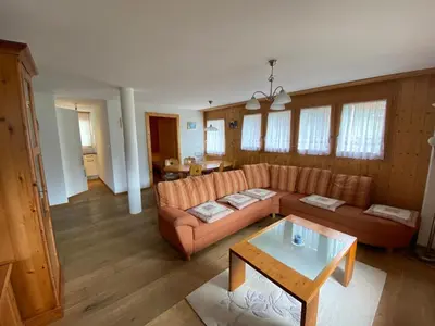 Ein Sitzbereich in der Unterkunft Résidence Platane B