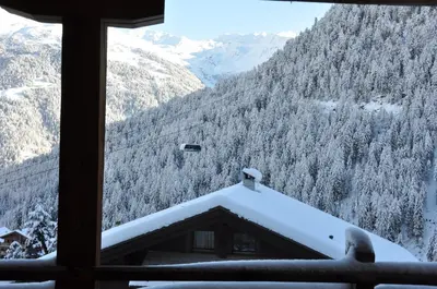 Agréable appartement à Grimentz, au pied des pistes im Winter