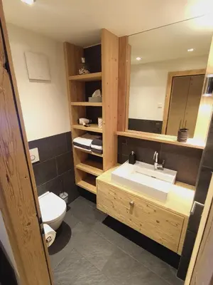 Ein Badezimmer in der Unterkunft Agréable appartement à Grimentz, au pied des pistes