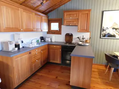 Küche/Küchenzeile in der Unterkunft Chalet Bortergade