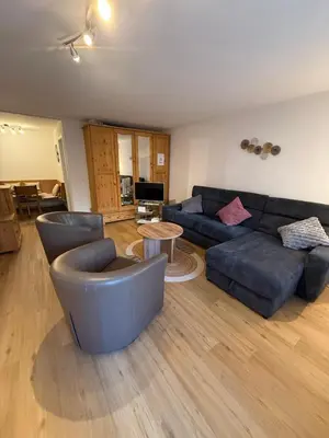 Ein Sitzbereich in der Unterkunft Saas-Fee Swiss Vacances