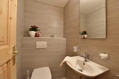 Ein Badezimmer in der Unterkunft Apartments Vieux Chalet