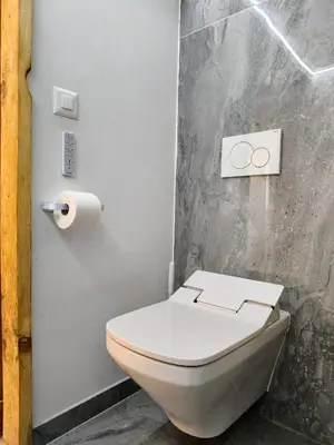 Ein Badezimmer in der Unterkunft Chalet Le Monastère