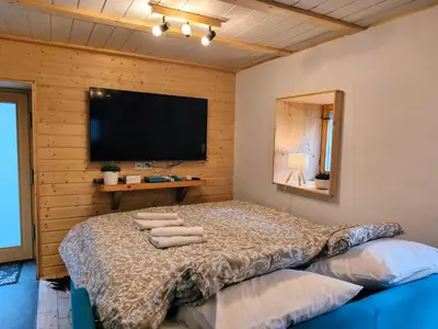 TV/Unterhaltungsangebot in der Unterkunft Chalet Le Monastère