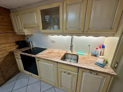 Küche/Küchenzeile in der Unterkunft Chalet typique du Valais,Maison bio et bien-être!
