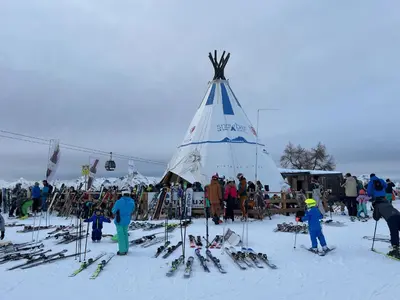 Cosy studio for 4 near ski lift, CRETES B24 im Winter