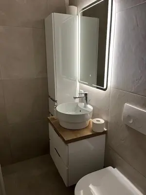 Ein Badezimmer in der Unterkunft Studio in Chalet Kuckuk