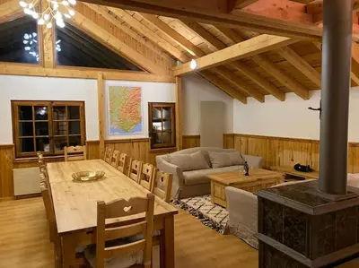 Ein Sitzbereich in der Unterkunft Marvellous apartment with view on the Alps!