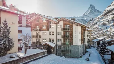 Ein allgemeiner Bergblick oder ein Berglick von der Ferienwohnung aus