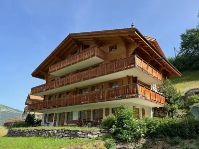 Ein allgemeiner Bergblick oder ein Berglick von der Ferienwohnung aus