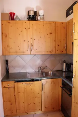 Küche/Küchenzeile in der Unterkunft Chalet Amos