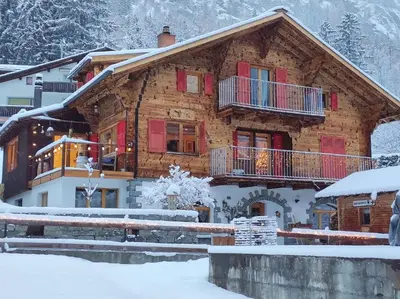 Appartement in St. Niklaus im Winter