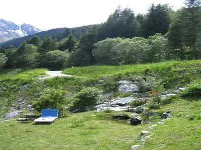Naturlandschaft in der Nähe des Chalets
