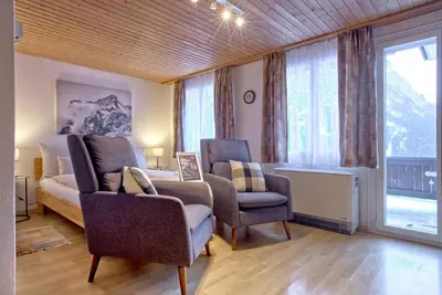Ein Sitzbereich in der Unterkunft Studio Babice - GRIWA RENT AG