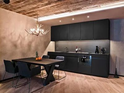 Küche/Küchenzeile in der Unterkunft Andermatt Alpine Apartments