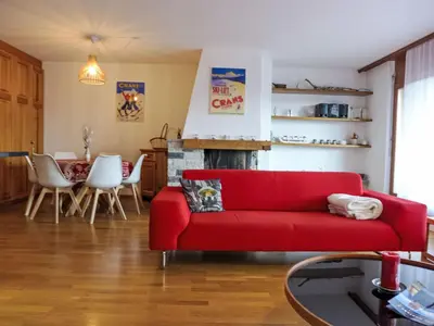 Ein Sitzbereich in der Unterkunft Apartment Corfou A 5 by Interhome