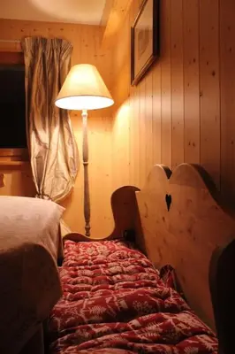 Ein Bett oder Betten in einem Zimmer der Unterkunft Chalet Privé avec vue imprenable sur les alpes