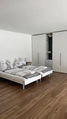 Ein Bett oder Betten in einem Zimmer der Unterkunft Studio Haus Castello
