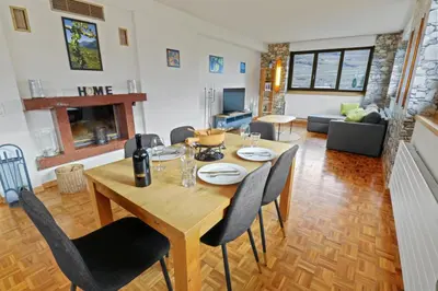 Ein Sitzbereich in der Unterkunft Appartement au coeur du vignoble