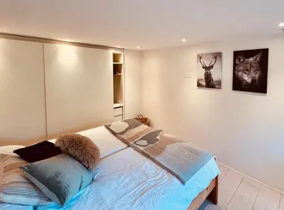 Ein Bett oder Betten in einem Zimmer der Unterkunft Apartment JOLUKSI - with spa tub
