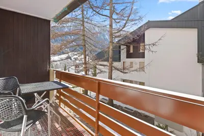 Ein allgemeiner Bergblick oder ein Berglick von der Ferienwohnung aus